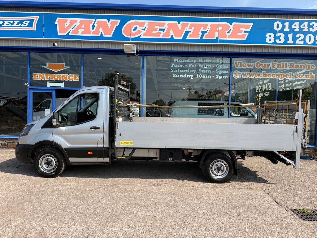 Ford Transit Custom 2.0 350 Ecoblue Hd Leader Dropside Flatbed Die EO23KUF Silver #3