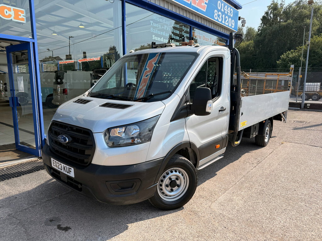 Ford Transit Custom 2.0 350 Ecoblue Hd Leader Dropside Flatbed Die Silver