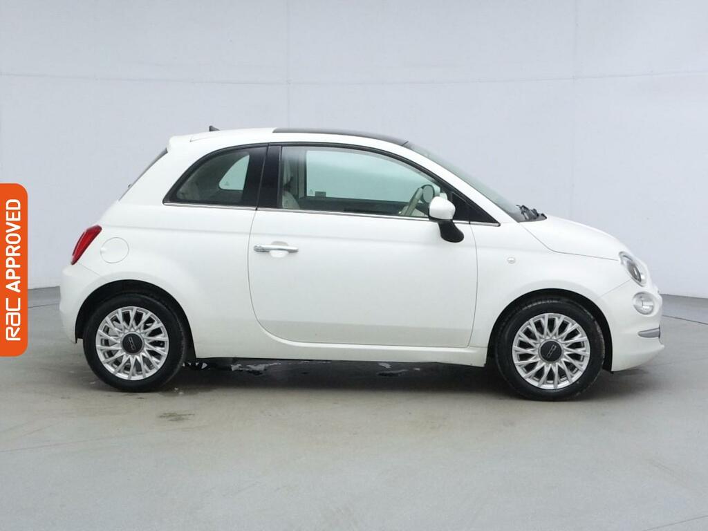 Fiat 500 1.2 Lounge Hatchback Euro 6 Ss WN65NTF White #5