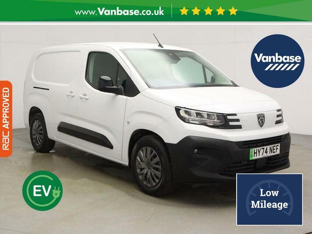 Peugeot E-Partner 750 52Kwh Asphalt Long Panel Van 6Dr White