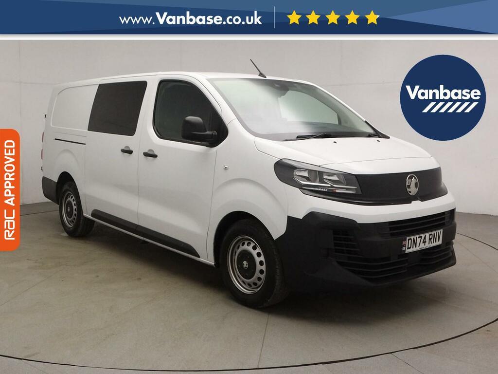 Vauxhall Vivaro 2.0 Turbo D Prime XL Crew Van Double Cab 6Dr Diese White