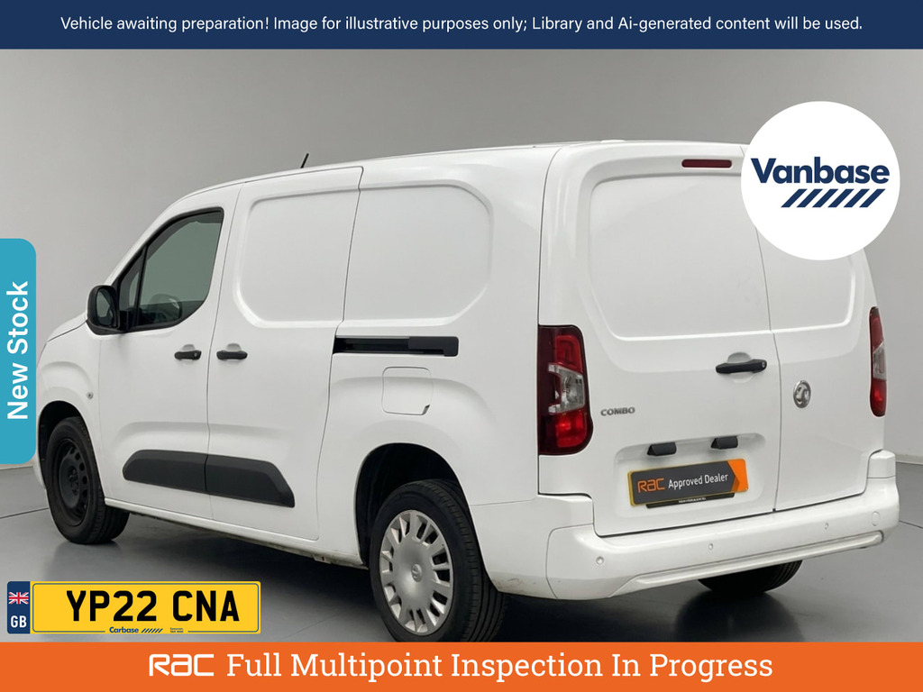 Vauxhall Combo 1.5 Turbo D 2300 Sportive Panel Van Man White #2
