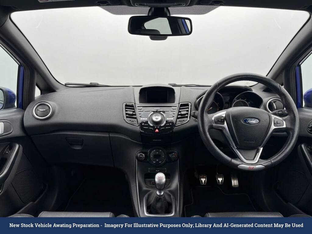 Ford Fiesta 1.25 Zetec Hatchback Euro 6 U14 Blue #4