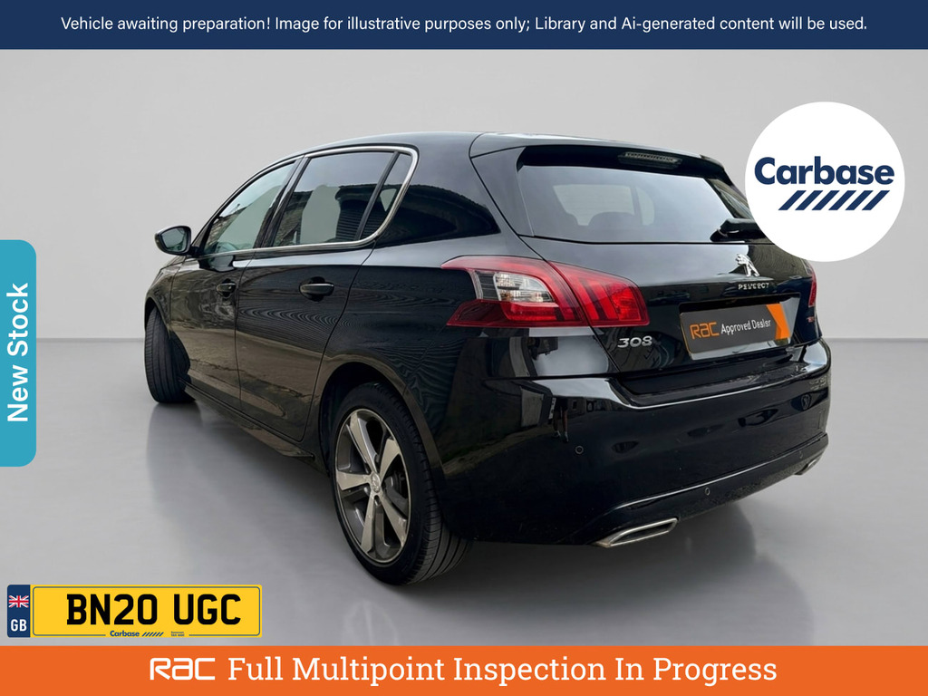 Peugeot 308 1.2 Puretech Gpf Gt Line Hatchback Manu Black