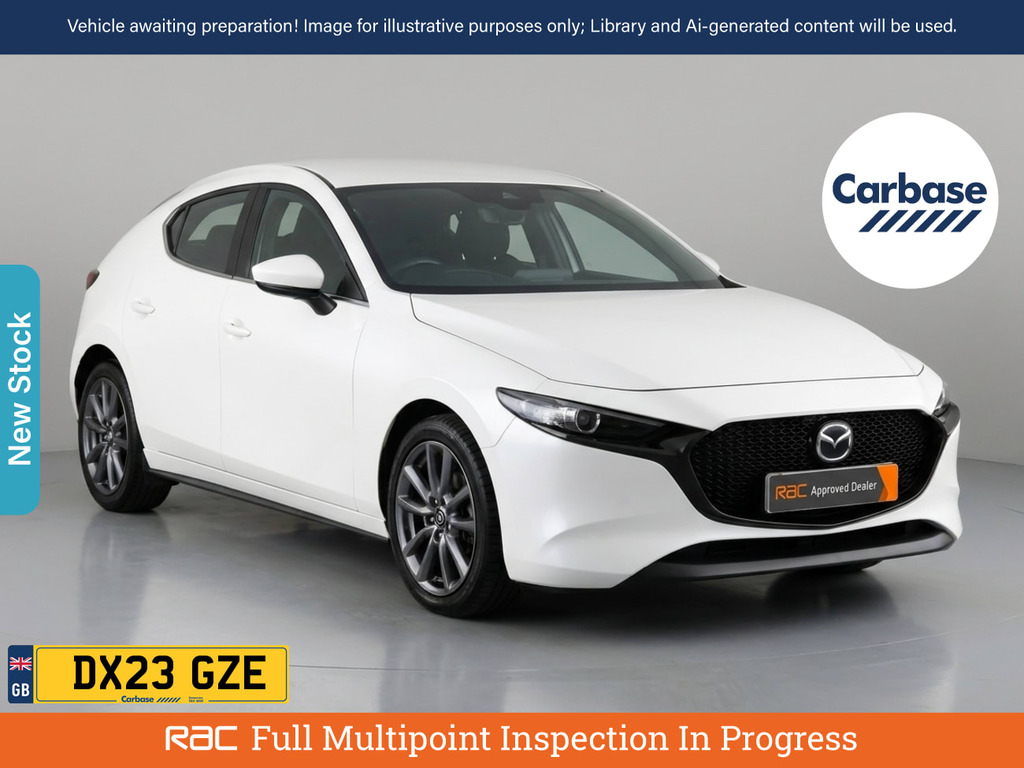 Mazda 3 2.0 E-skyactiv-g Mhev Prime-line Hatchback Pet White