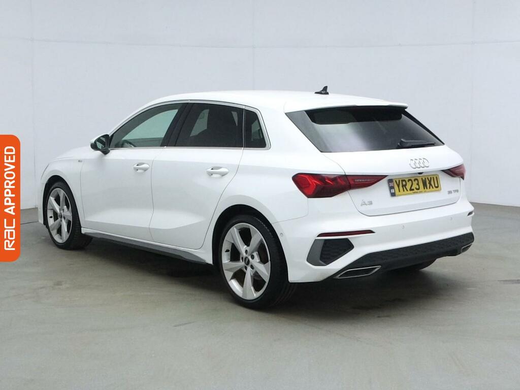 Audi A3 1.5 Tfsi 35 S Line Sportback S Tronic E YR23WXU White #4