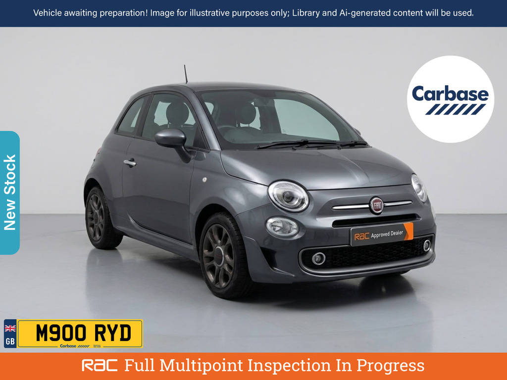 Fiat 500 1.2 S Hatchback Euro 6 Ss 69 Grey