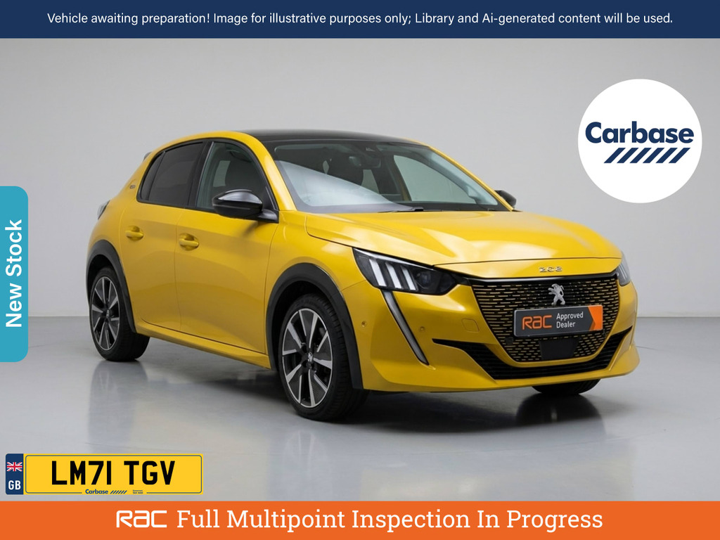 Peugeot e-208 50Kwh Gt Premium Hatchback 136 Yellow
