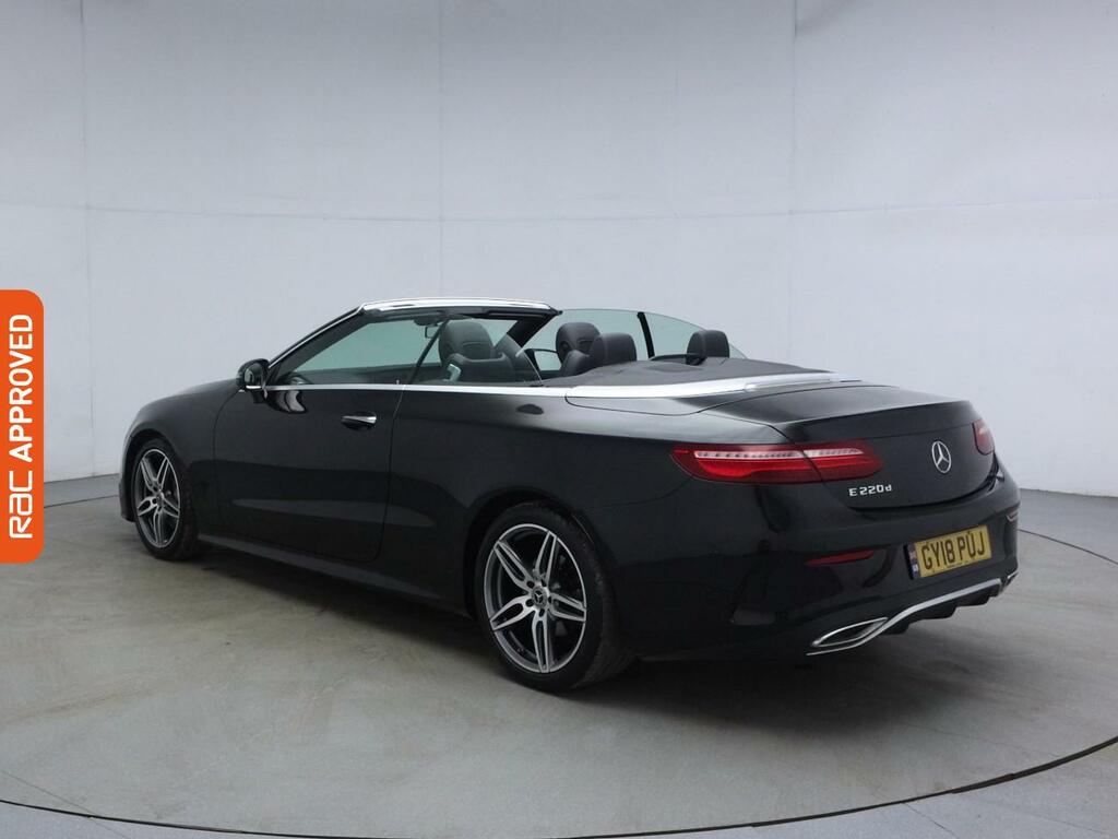Mercedes-Benz E Class 2.0 E220d Amg Line Premium Cabriolet GY18PUJ Black #4