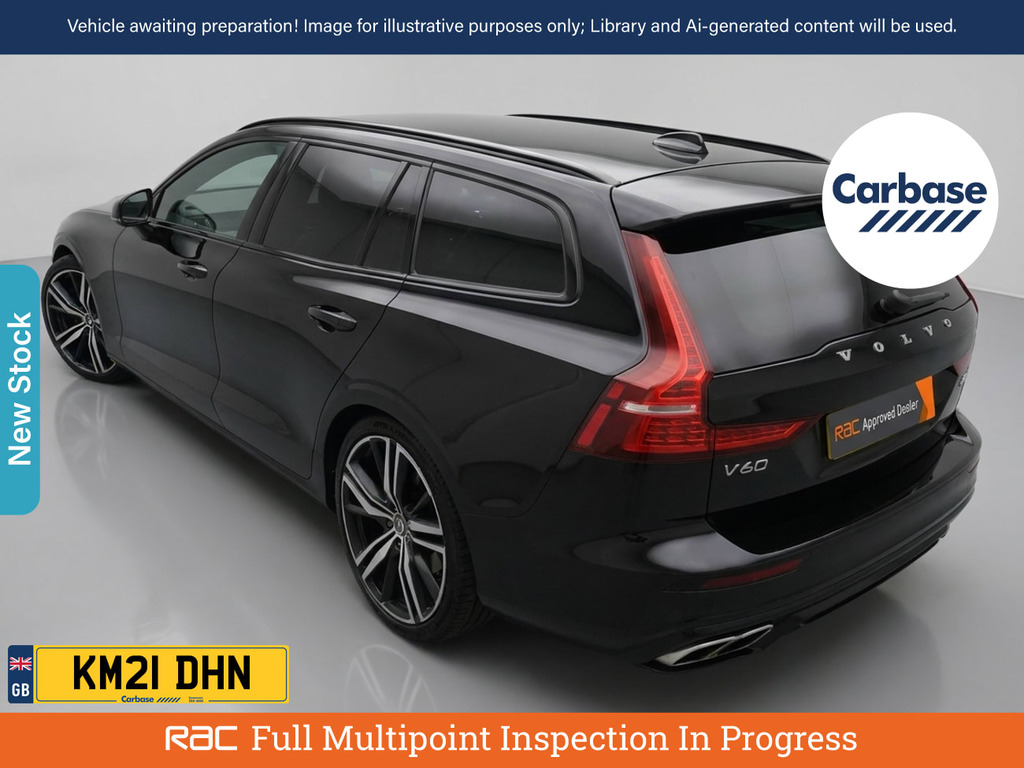 Volvo V60 2.0 B6 Mhev R-design Estate Hybrid Black