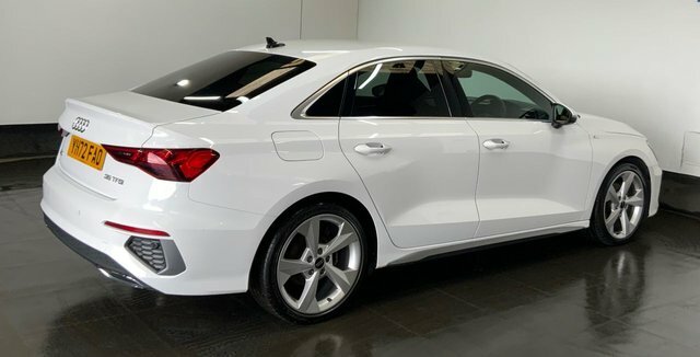 Audi A3 1.5 Tfsi 35 S Line Saloon S Tronic Euro White #3