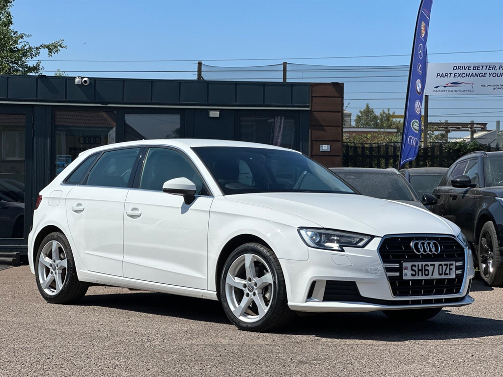 Audi A3 2.0 Tdi Sport Sportback S Tronic Euro 6 Ss White