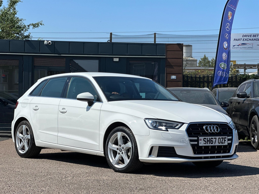 Audi A3 2.0 Tdi Sport Sportback S Tronic Euro 6 Ss White #5