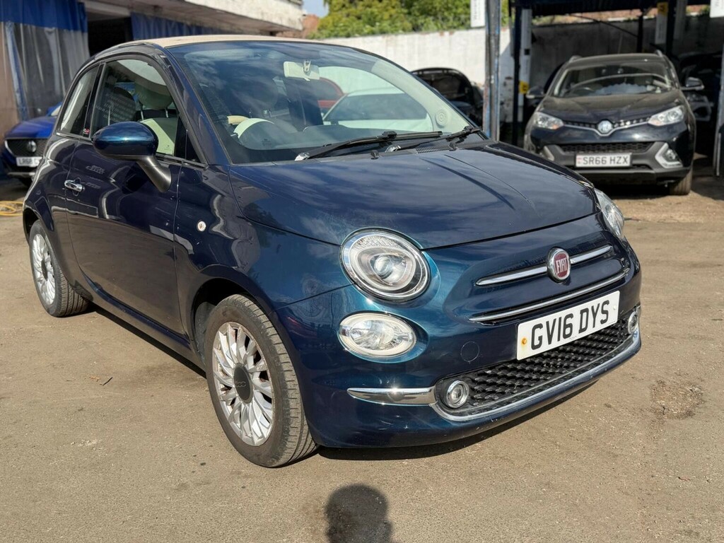 Fiat 500C 1.2 Lounge Dualogic Euro 6 Ss Blue