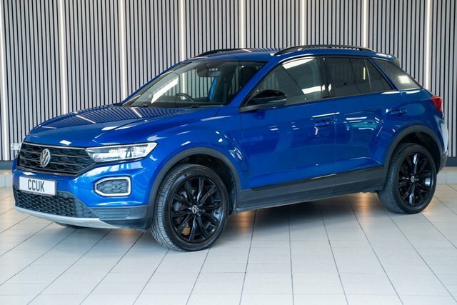 Volkswagen T-Roc 1.5 Tsi Evo Black Edition Suv Eu VO21HZC Blue #3