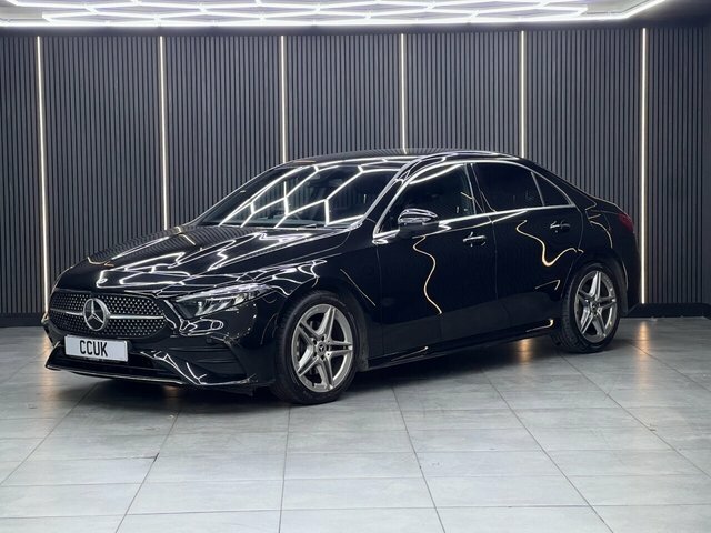 Mercedes-Benz A Class 1.3 A200h Mhev Amg Line Executive Saloon Pet Black #3