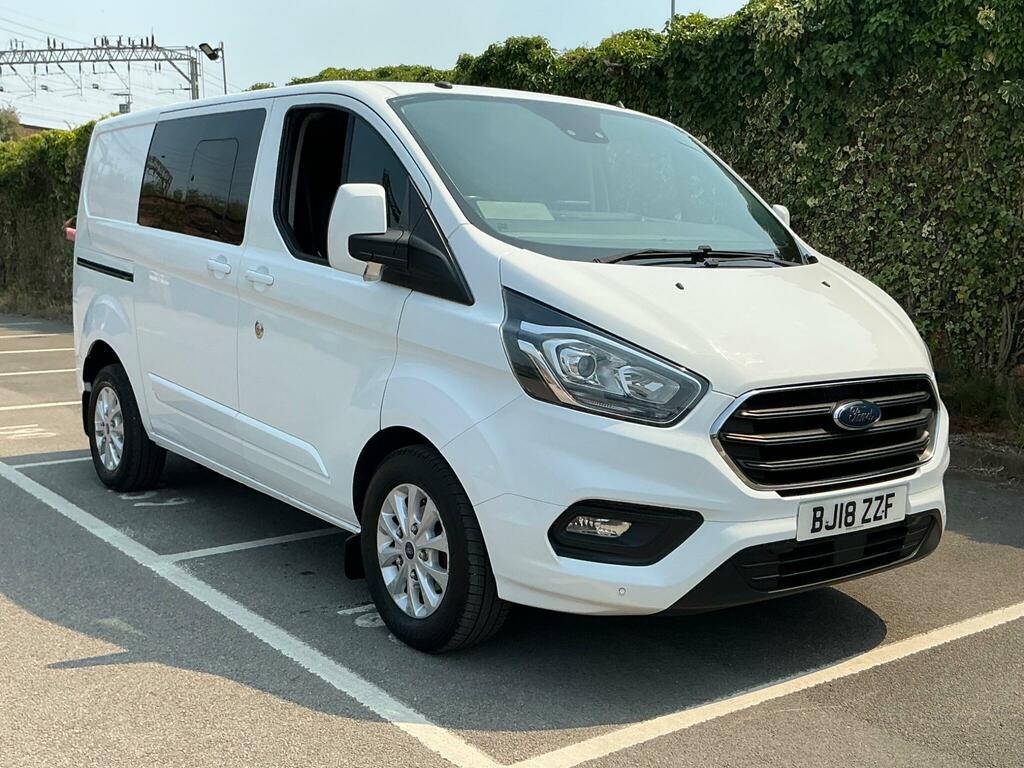 Ford Transit Custom 2.0 300 Ecoblue Limited Crew Van L1 H1 Euro 6 White