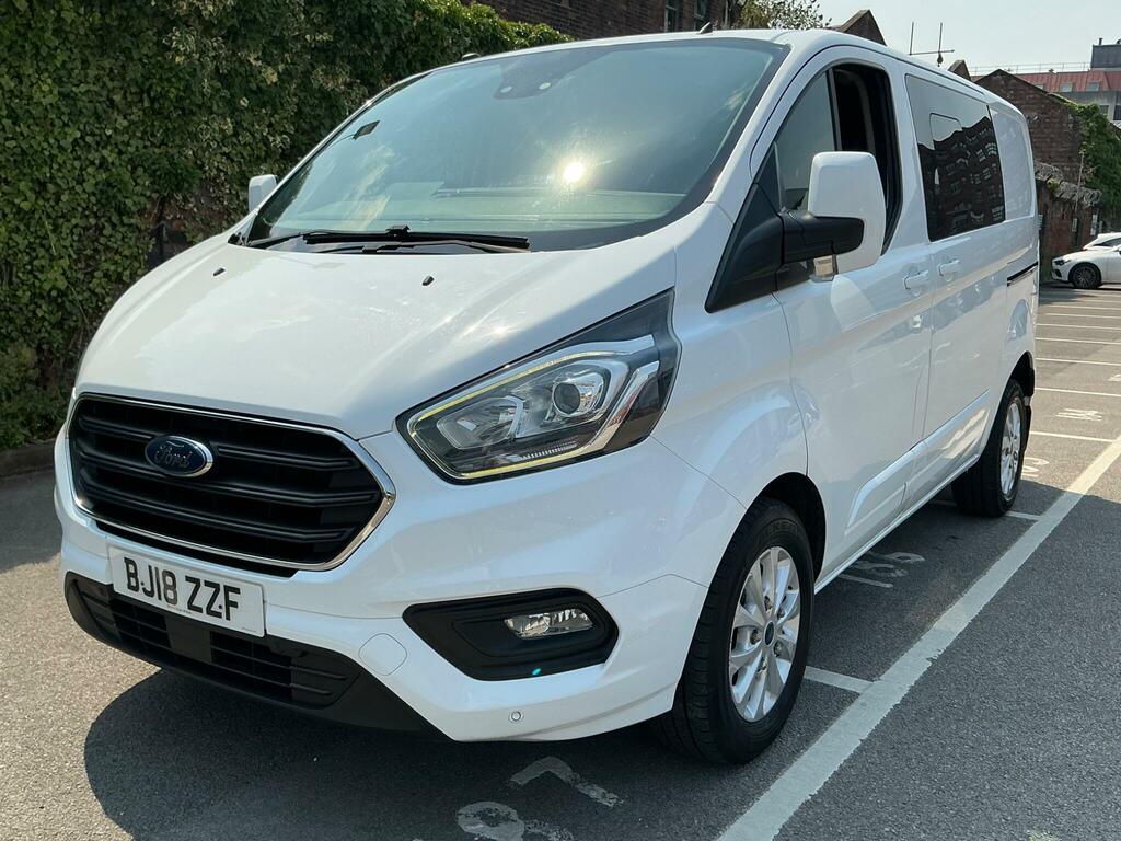 Ford Transit Custom 2.0 300 Ecoblue Limited Crew Van L1 H1 Euro 6 BJ18ZZF White #4