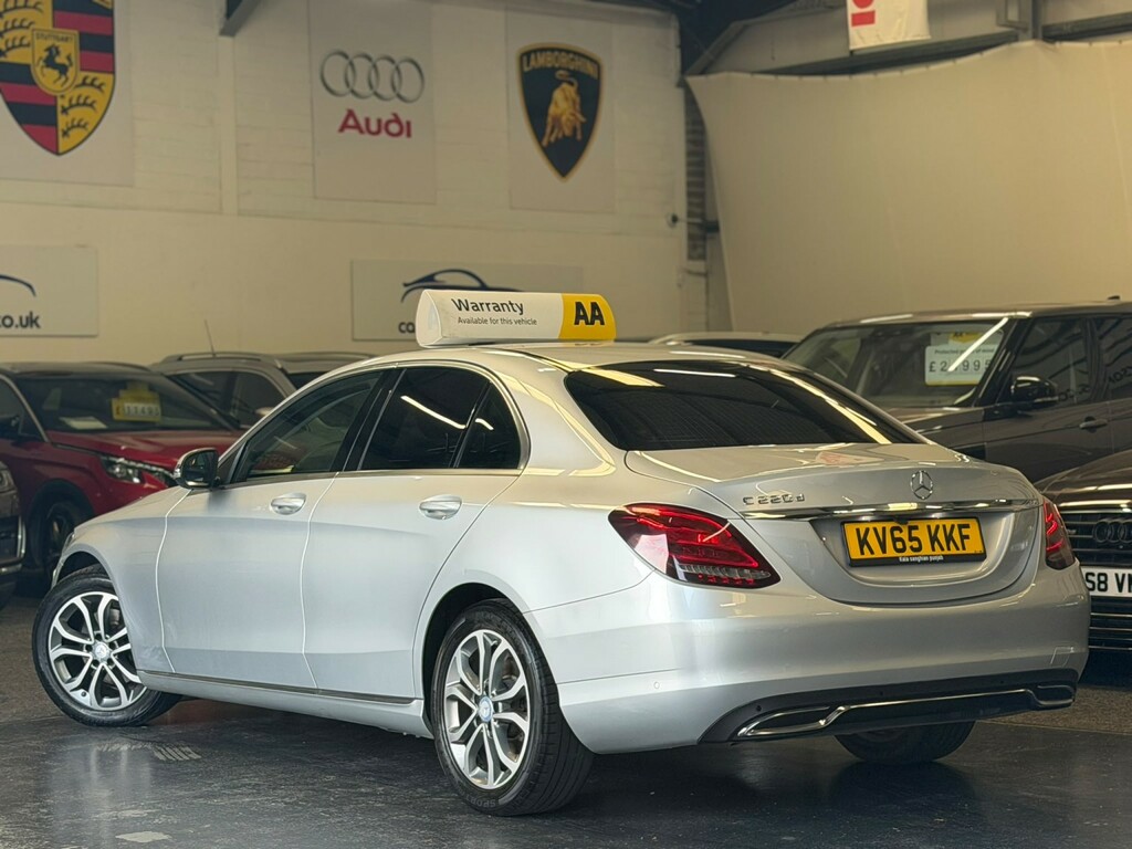 Mercedes-Benz C Class Saloon 2.1 C220d Sport 201565 KV65KKF Silver #6