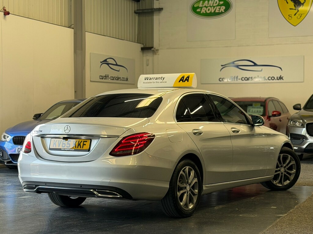Mercedes-Benz C Class Saloon 2.1 C220d Sport 201565 KV65KKF Silver #4