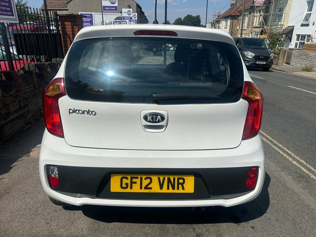 Kia Picanto 1.0 1 Hatchback Euro 5 68 Bhp GF12VNR White #4