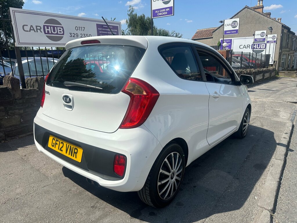 Kia Picanto 1.0 1 Hatchback Euro 5 68 Bhp GF12VNR White #6