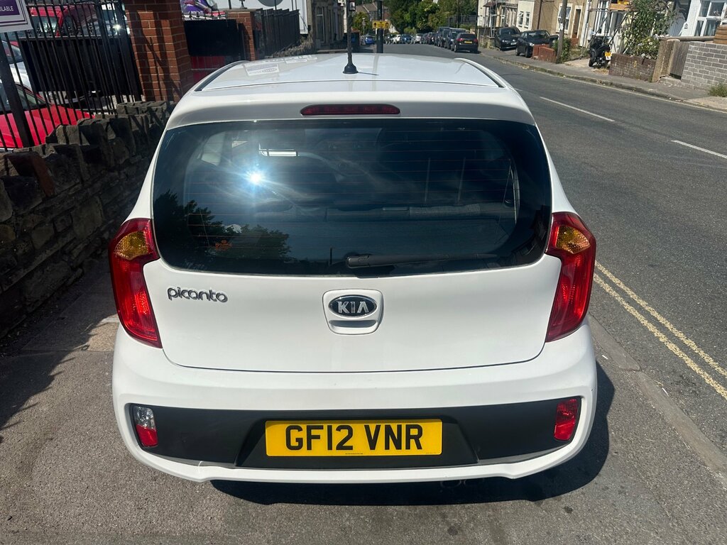 Kia Picanto 1.0 1 Hatchback Euro 5 68 Bhp GF12VNR White #5