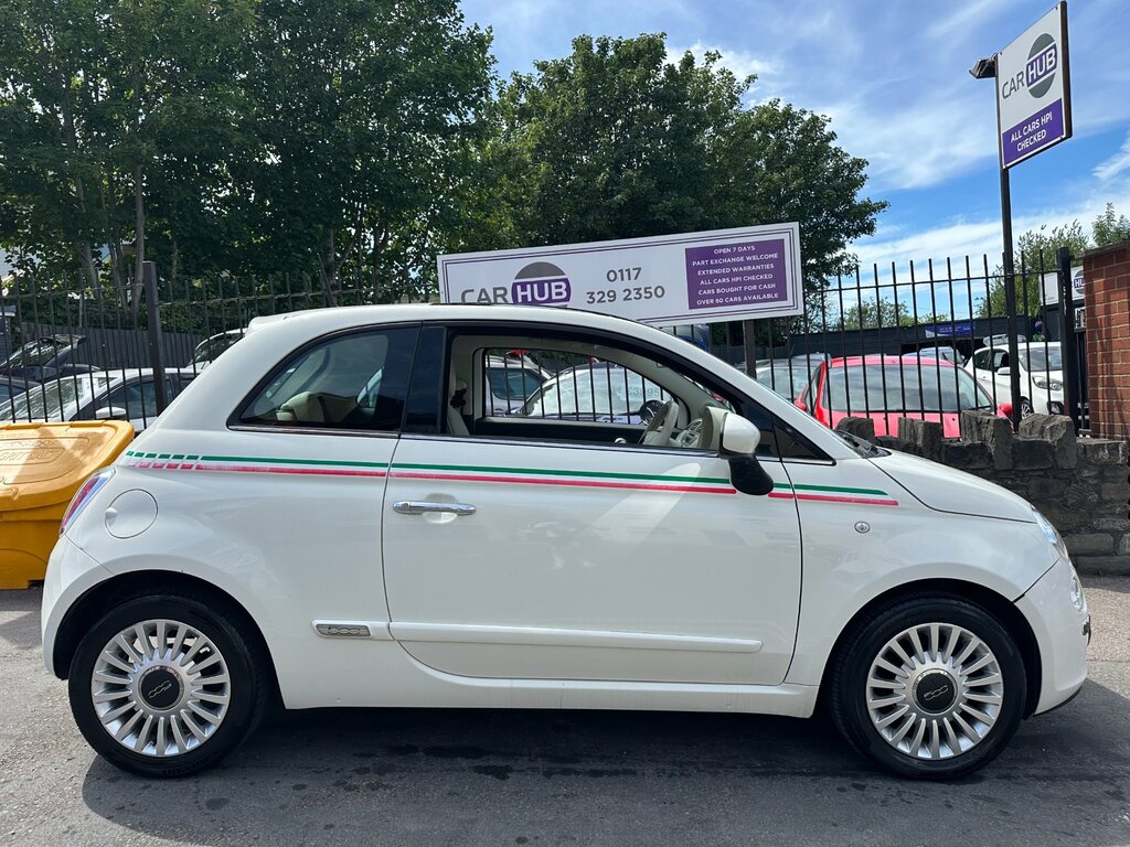 Fiat 500 1.2 Lounge Hatchback Euro 6 Ss AY14YVS White #6