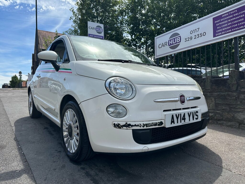 Fiat 500 1.2 Lounge Hatchback Euro 6 Ss White