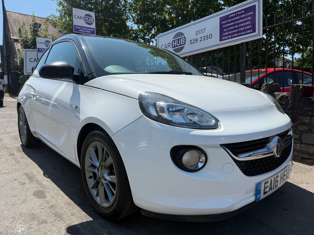 Vauxhall Adam 1.2I Jam Hatchback Euro 6 70 Ps White