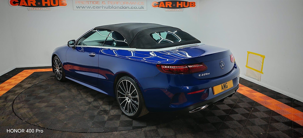 Mercedes-Benz E Class 2.0 D Amg Line Night Edition Premium Plus Cabrio GC67EDY Blue #4