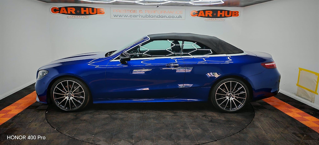 Mercedes-Benz E Class 2.0 D Amg Line Night Edition Premium Plus Cabrio GC67EDY Blue #5