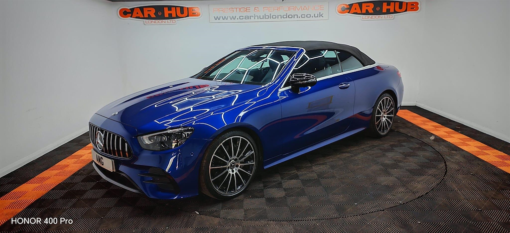 Mercedes-Benz E Class 2.0 D Amg Line Night Edition Premium Plus Cabrio Blue