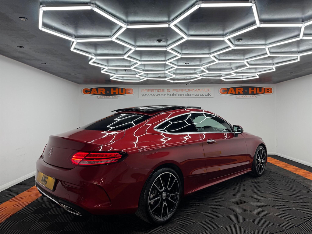 Mercedes-Benz C Class 2.0 Amg Line Premium Plus G-tronic Euro 6 Ss Red #5