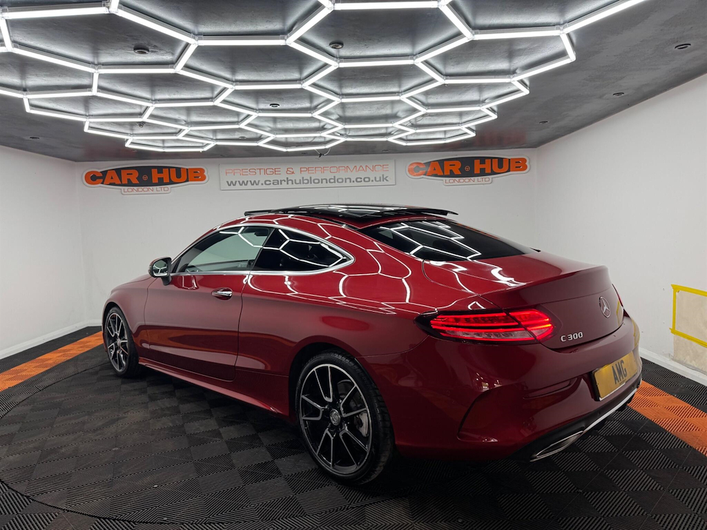 Mercedes-Benz C Class 2.0 Amg Line Premium Plus G-tronic Euro 6 Ss Red #3