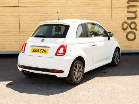 Fiat 500 Hatchback White #2