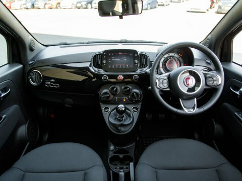 Fiat 500 Hatchback Black #3