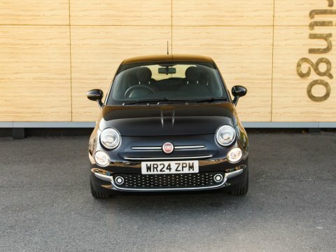 Fiat 500 Hatchback Black #5