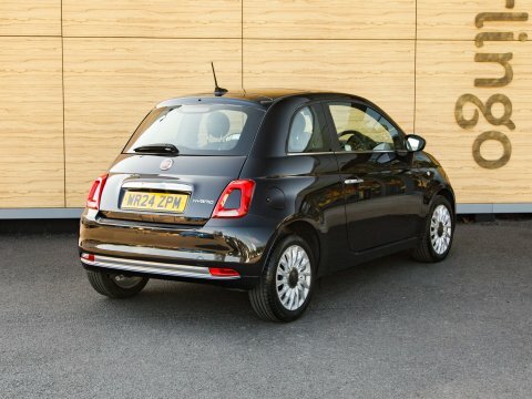 Fiat 500 Hatchback Black #2