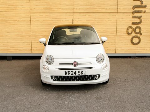Fiat 500 Hatchback White #5