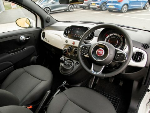 Fiat 500 Hatchback White #4