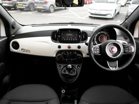 Fiat 500 Hatchback White #3