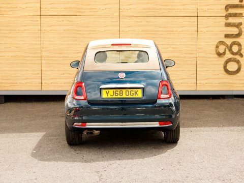 Fiat 500 Convertible Blue #6