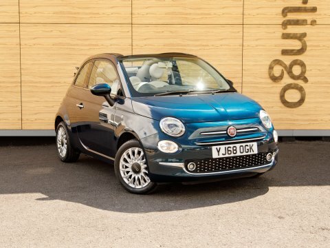 Fiat 500 Convertible Blue