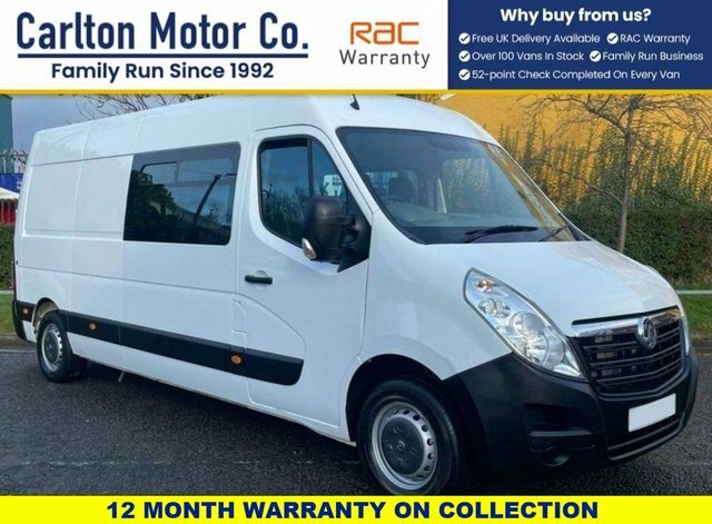 Vauxhall Movano 2.3L F3500 L3h2 Pv Cdti White