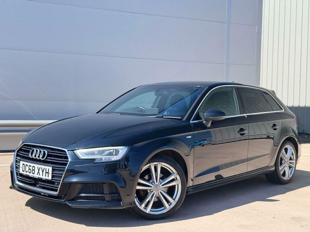 Audi A3 1.6 Tdi 30 S Line Sportback Euro 6 Ss DC68XYH Black #3