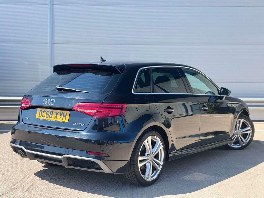 Audi A3 1.6 Tdi 30 S Line Sportback Euro 6 Ss DC68XYH Black #6