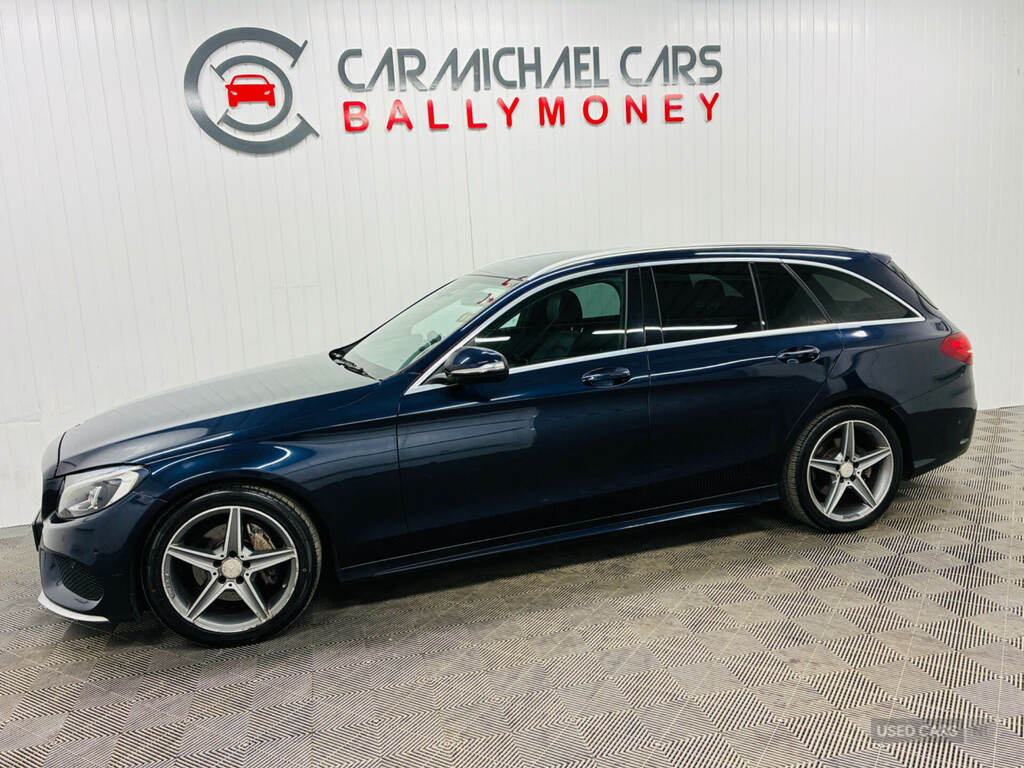 Mercedes-Benz C Class C220 Bluetec Amg Line Blue