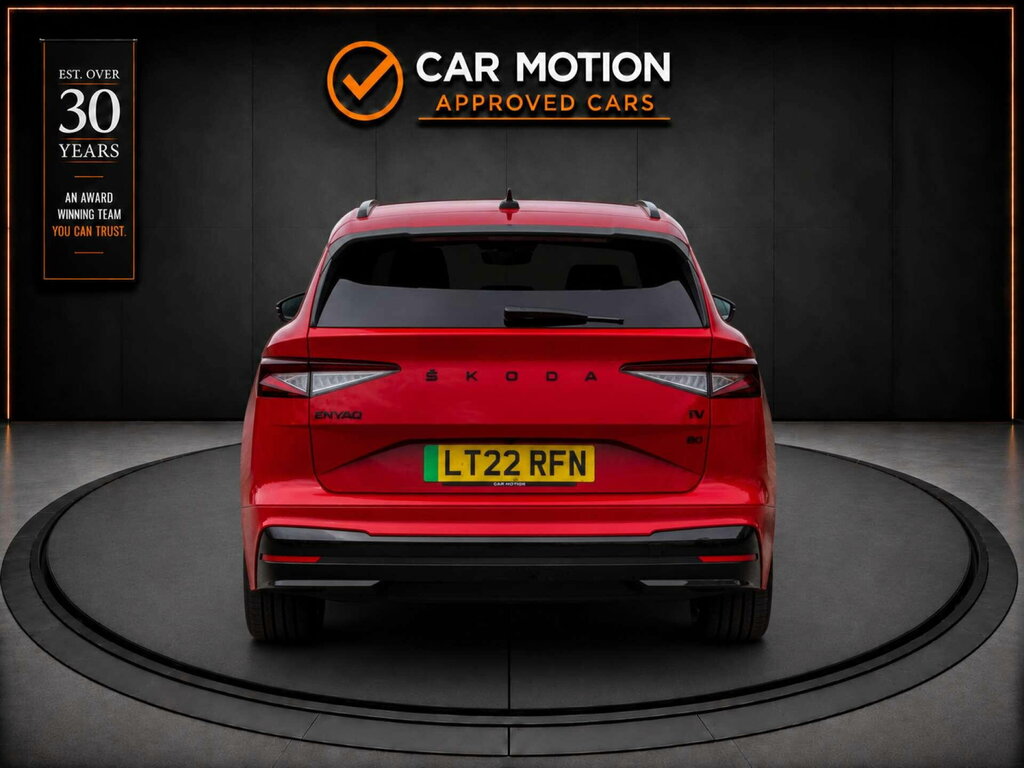 Skoda ENYAQ Enyaq Iv 80 Sportline Red #5