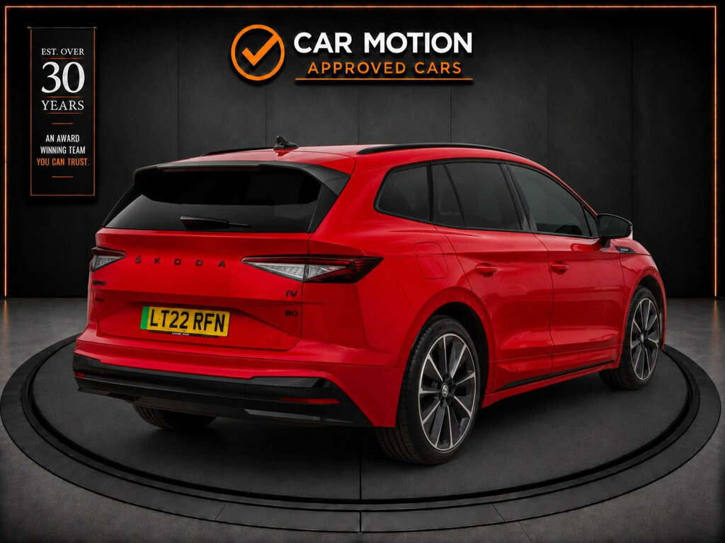 Skoda ENYAQ Enyaq Iv 80 Sportline Red #4